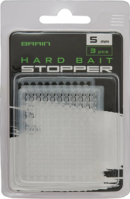 Стопоры для бойлов Brain Hard Bait Stopper 5mm (3 шт/уп) SGXA-1023W (1858-25-25)