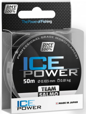 TS4924-012 Жилка моно зимова Team Salmo ICE POWER 0.121 / 50м (інд.уп / * 12)