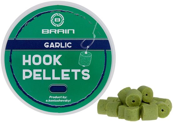 Пеллетс Brain Hook Pellets Garlic (чеснок) 12мм 70г (1858-53-92)