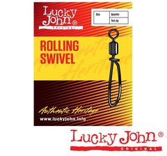 Вертлюг с застежкой Lucky John Roling Swivel 10шт (5053-004)