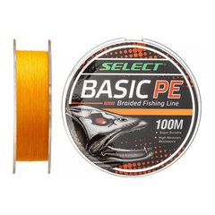 Шнур Select Basic PE (оранж.) 100м 0.08м 4кг / 8lb (1870-27-52)