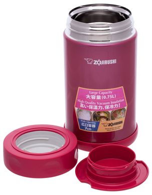 Харчовий термоконтейнер ZOJIRUSHI SW-FCE75PJ 0.75 л / колір малиновий (1678-03-57)