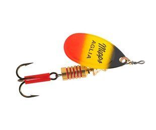 Блешня Mepps Aglia Furia BYR 4.5г (колір Black/Yellow/Red) (AFUR2)