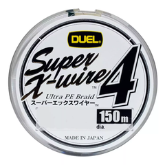 Шнур Duel Super X-Wire 4 150m Silver 6.4kg 0.15mm #0.8 (H3580-S / 1111559)