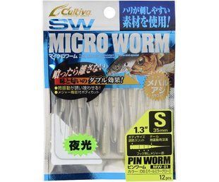 82911-25 Виброхвост Owner MW-01 SW Micro Worm Pin Worm S 1.3' #25