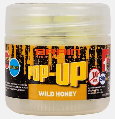 Бойлы Brain Pop-Up F1 Wild Honey (мёд) 10 mm 20 g (1858-02-52)