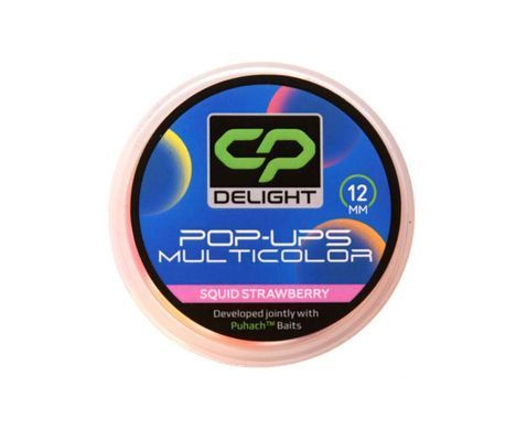 Бойли Carp Pro Delight Multicolor Pop Ups 12мм/кальмар; полуниця (CPDMUPSTR12)