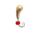 Мормышка вольфрамовая Flagman Коза Чесночинка с бисером 3мм Золото (PK1535-1)