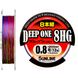 Шнур Sunline Deep One 8HG 200m # 0.8 / 0.153мм 5.6кг 12lb (1658-04-23)