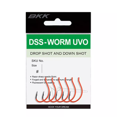 Крючок BKK для дроп шота DSS-WORM UVO #1/0 (A-ES-8344)