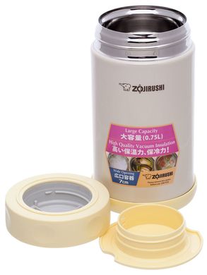 Пищевой термоконтейнер ZOJIRUSHI SW-FCE75YP 0.75 л / цвет бежевый (1678-03-55)
