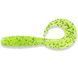 Силікон FishUp Mighty Grub 3.5" #055 /Chartreuse/Black (10055116)