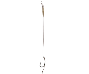 Готовий повідець Carp Pro Sinking Braid 30 lb x8 Curved Shank №4 (CP308-CS04)