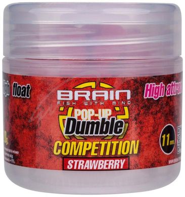 Бойлы Brain Dumble Pop-Up Competition Strawberry 11 mm 20 g (1858-03-17)