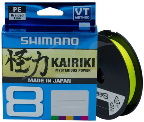 Шнур Shimano Kairiki 8 PE (Yellow) 150м 0.06мм 5.3кг / 12lb (2266-96-99)
