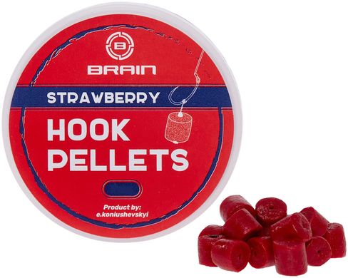Пеллетс Brain Hook Pellets Strawberry (полуниця) 12мм 70г (1858-53-80)