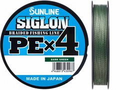 Шнур Sunline Siglon PE х4 (темн-зел.) 150м 0.121мм 3.3кг / 8lb (1658-09-16)