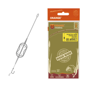 Оснащення коропове ORANGE #53 Roomy Flat Method Leadcore, для бойлу, 40 гр. (MF5340)