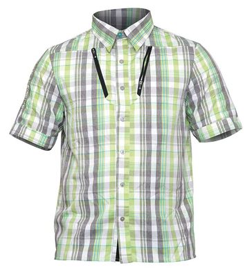 Рубашка с коротким рукавом Norfin Summer мужская XXXL Серый\Зеленый (654006-XXXL)