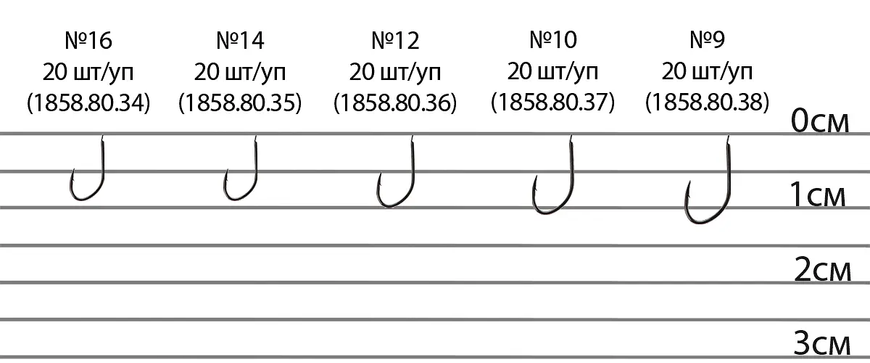 Крючок Brain Feeder B4010 #12 (20 шт/уп) (1858-80-36)