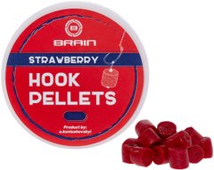 Пеллетс Brain Hook Pellets Strawberry (полуниця) 8мм 70г (1858-53-79)