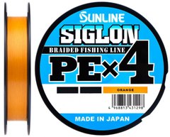 Шнур Sunline Siglon PE х4 300m (оранж.) 0.171mm 16lb / 7.7kg (1658-09-53)