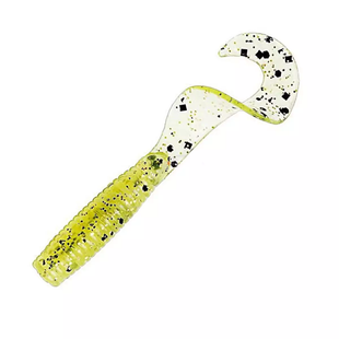 Плавающий силикон ZMAN Grubz 9" 3pc #Chartreuse Sparkle / (663247 / GRUBZ9-233PK3)