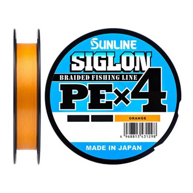 Шнур Sunline Siglon PE х4 (оранж.) 300м 0.270мм 18.5кг/40lb (1658-09-58)