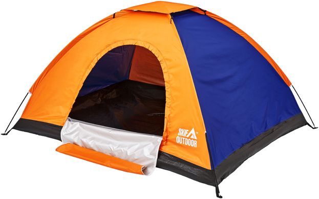 Палатка Skif Outdoor Adventure I, 200*150 см (2-х местная), ц:orange-blue (389-00-84)