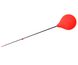 Вудка зимова Flagman Балалайка з пінопластовою ручкою 18.5см Червоний (RBUZ-R)