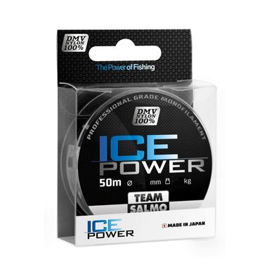 Жилка моно зимова Team Salmo ICE POWER 0.082 / 50м (інд.уп/ *12)