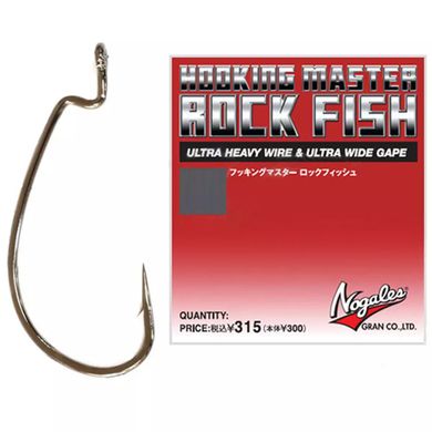 Крючок офсетный Varivas Nogales Hooking Master, Rock Fish, #1/0 (ы119733)