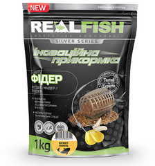 Прикормка Real Fish Фідер (Бісквіт-ваніль) 1кг (RF-915)