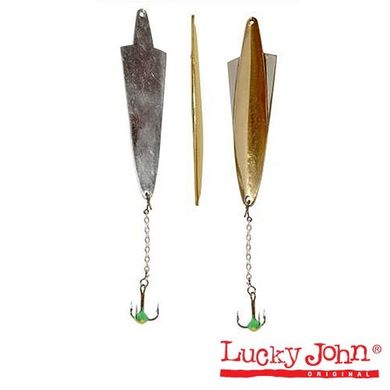 Блесна зимняя Lucky John WING (тройник-цепочка) 5.5г. 50мм (102-3-GS)