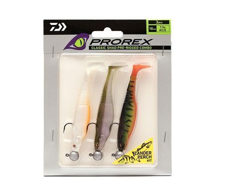 16752-002 Набор спиннинговых приманок Daiwa Prorex Zander Kit Set-2 3x10см