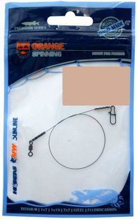 Повідець Ukrspin Orange Spin AFW 23см 13.6кг(30lb)/0.38мм (1590-02-56)