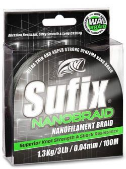 Шнур Sufix Nano Braid 135m 0.10mm/11lb/5.0kg/Aqua Camo (DS1WG00801QB11)