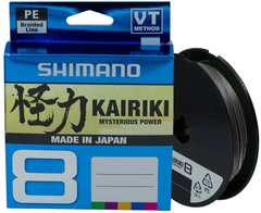 Шнур Shimano Kairiki 8 PE (Steel Gray) 150м 0.06мм 5.3кг/12lb (2266-97-08)