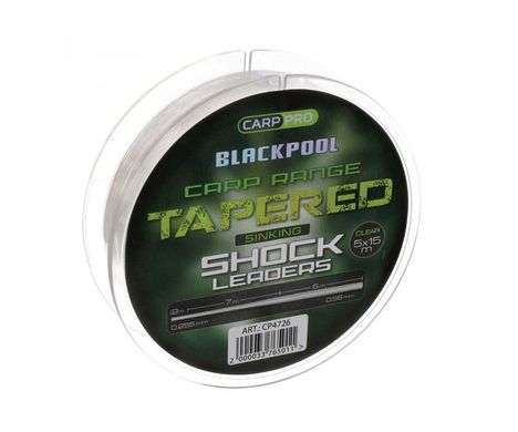 Конусний монолідер Carp Pro Blackpool Carp Tapered Leaders 0.255-0.56мм (CP4726)