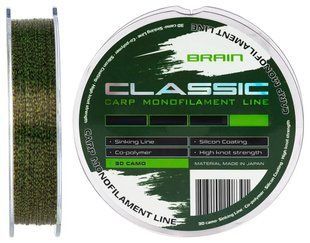 Леска Brain Classic Carp Line 3D camo 600m 0,25mm 6,6kg 15lb (1858-81-17)