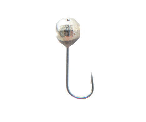 Мормышка вольфрамовая Flagman Дробинка с отверстием граненая d=4 Серебро (P0740-2)