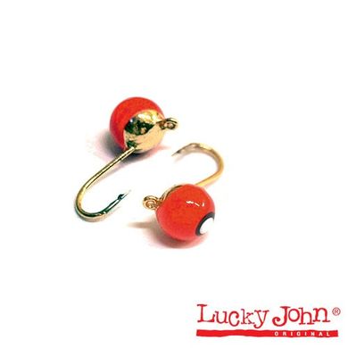 Блешня вольфрамова Lucky John Куля з петелькою та вічком 3мм. 0.3г/5 шт (2830-1G)