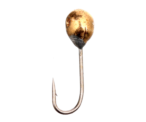 Мормышка вольфрамовая Flagman Шар с отверстием спорт d=2.5 Золото (P0625-1)