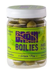 Бойлы Brain Green Peas (Горох) Soluble 200 gr. Mix 16-20 mm (1858-00-11)