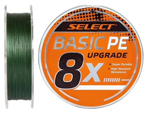 Шнур Select Basic PE 8x 150м (темн-зел.) #1.5/0.18мм 22lb/10кг (1870-31-36)