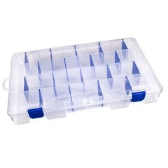 Коробка пластикова Flambeau (3 фіксованих, 18 знімних перегородок) 36,2х23,2х5,1см (5007)