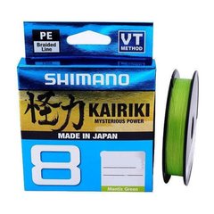 Шнур Shimano Kairiki 8 PE (Mantis Green) 300м 0.35мм 39.5кг / 87lb (2266-97-21)