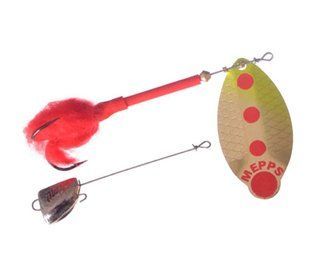 LUSF2COR-B Блесна Mepps Lusox Fluo Hot Chartreuse/Gold 16г