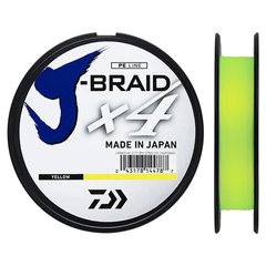 Шнур Daiwa J-Braid X4 135m 0,07mm 2,6kg 6lb yellow (12740-007)