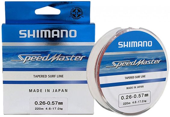Шоклідер Shimano Speedmaster Tapered Surf Line 220m 0.23-0.57mm 3.6-17.0kg (2266-75-64)